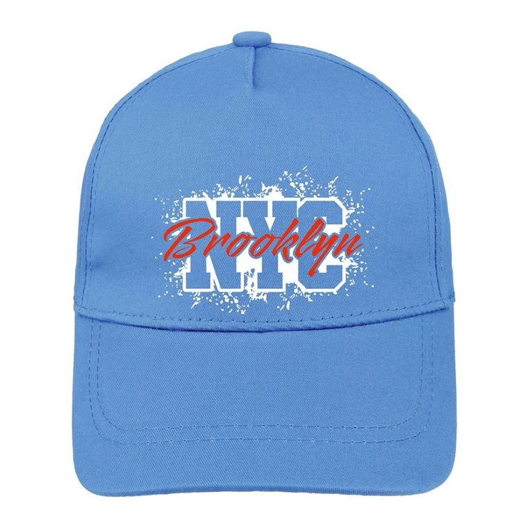 Czapka z daszkiem chłopięca, niebieska, Ambra