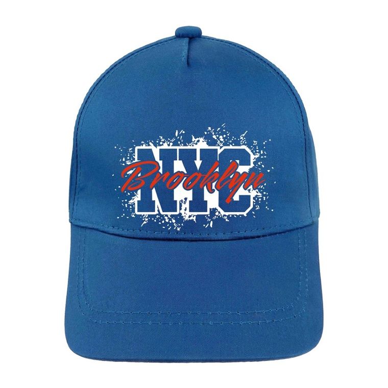 Czapka z daszkiem chłopięca, niebieska, Ambra