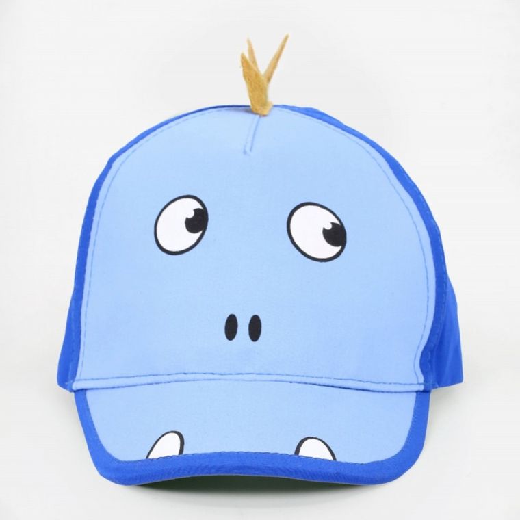 Czapka z daszkiem chłopięca, niebieska, Yoclub