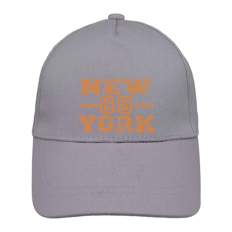 Czapka z daszkiem chłopięca, szara, Ambra