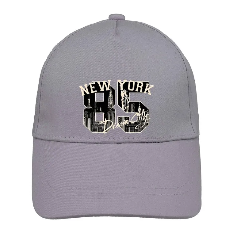 Czapka z daszkiem chłopięca, szara, Ambra