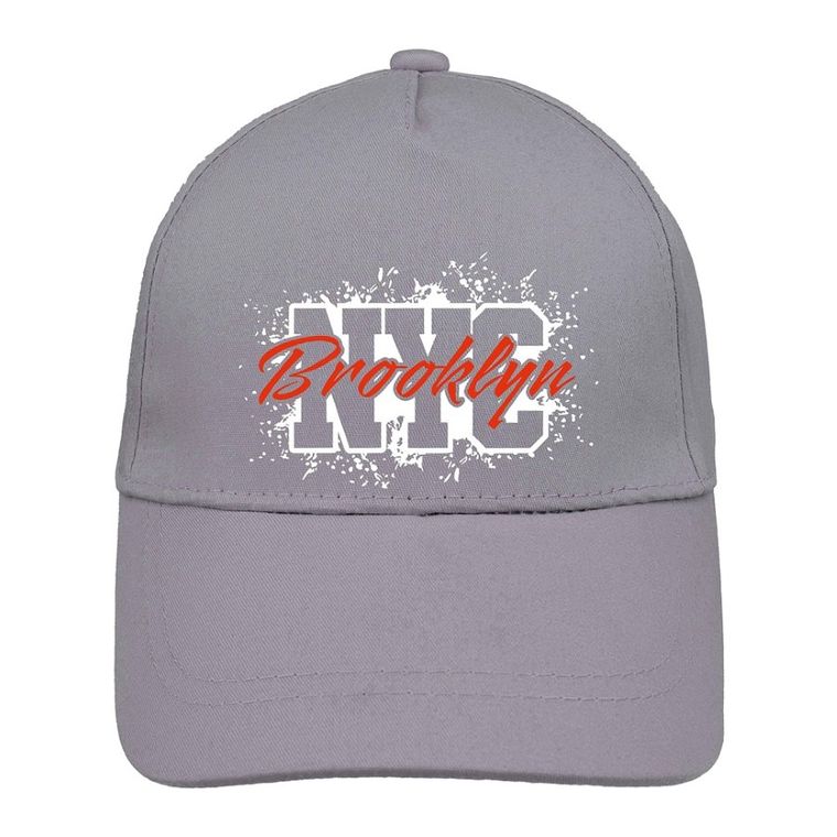 Czapka z daszkiem chłopięca, szara, Ambra