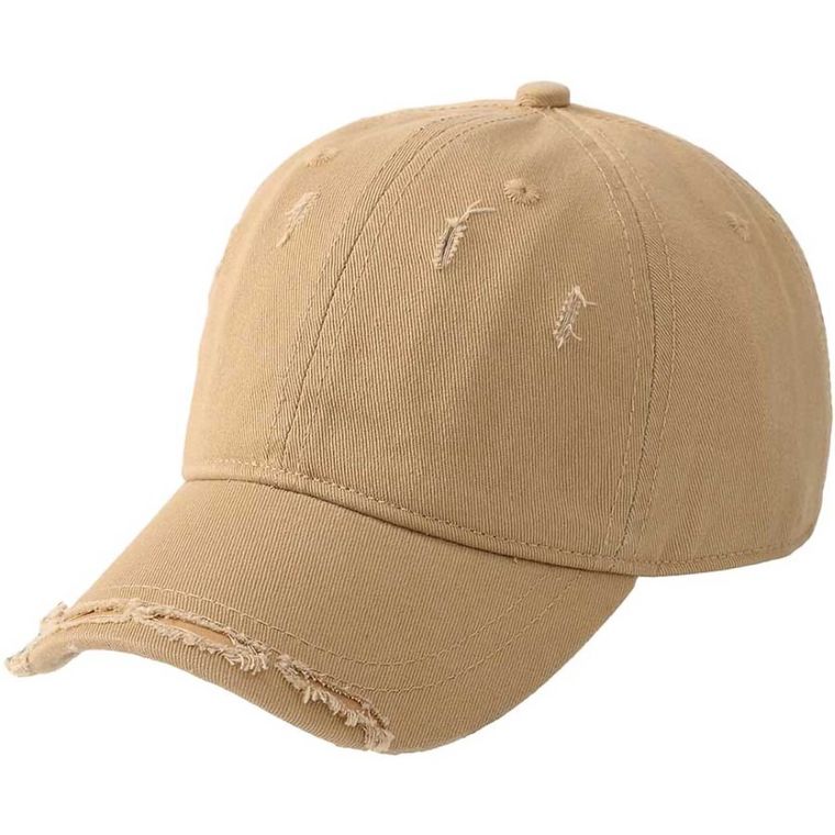 Czapka z daszkiem dziecięca, beżowa, Be Snazzy