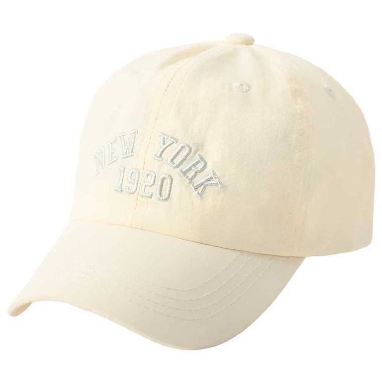 Czapka z daszkiem dziecięca, beżowa, Be Snazzy