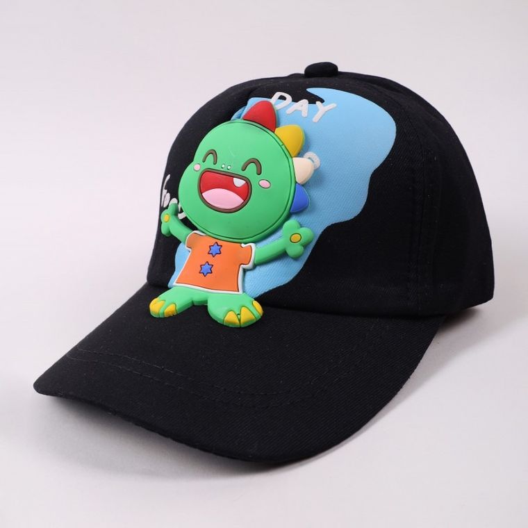 Czapka z daszkiem dziecięca, czarna, Yoclub