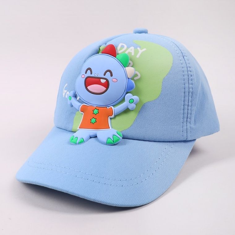 Czapka z daszkiem dziecięca, niebieska, Yoclub