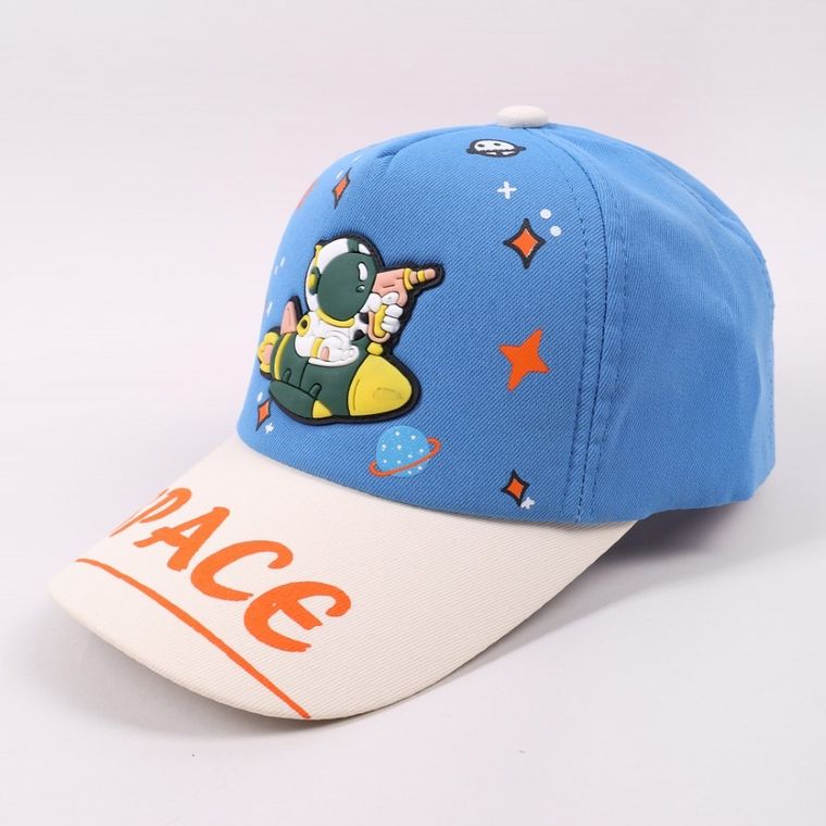 Czapka z daszkiem dziecięca, niebieska, Yoclub