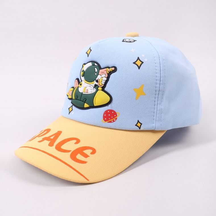 Czapka z daszkiem dziecięca, niebieska, Yoclub