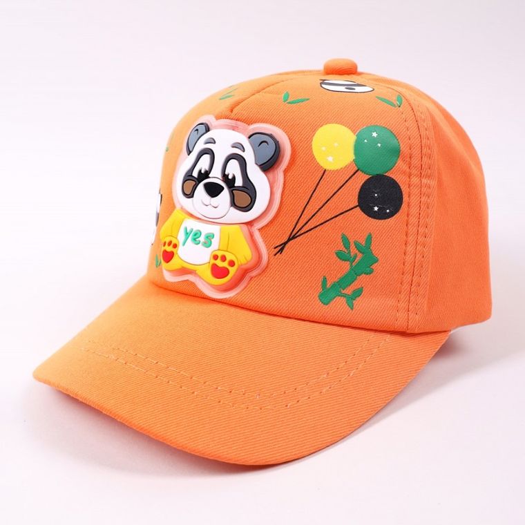 Czapka z daszkiem dziecięca, pomarańczowa, Yoclub