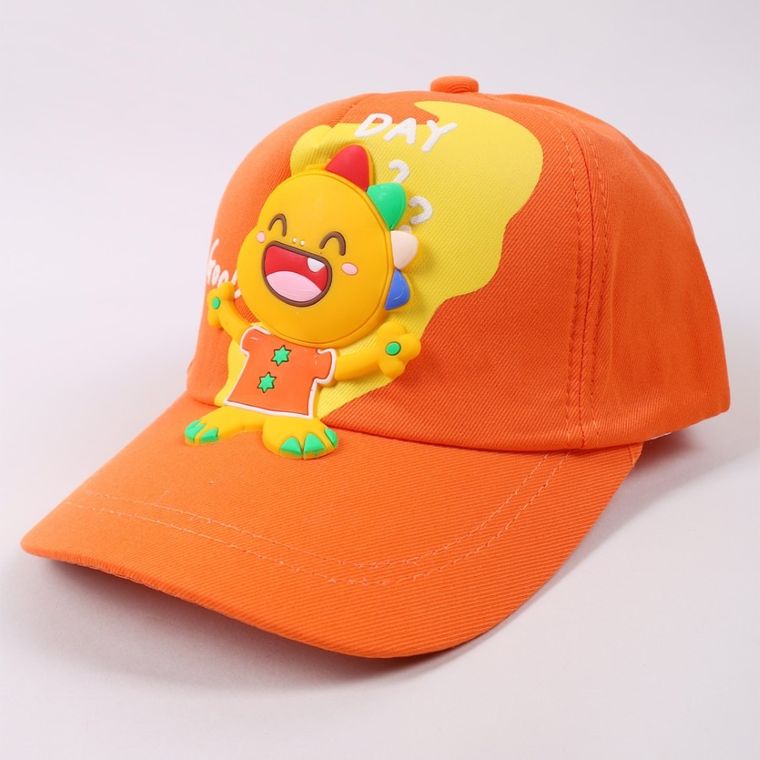 Czapka z daszkiem dziecięca, pomarańczowa, Yoclub