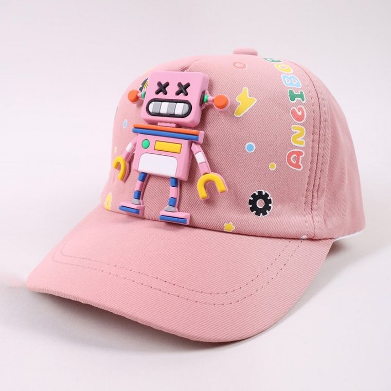 Czapka z daszkiem dziecięca, różowa, Yoclub