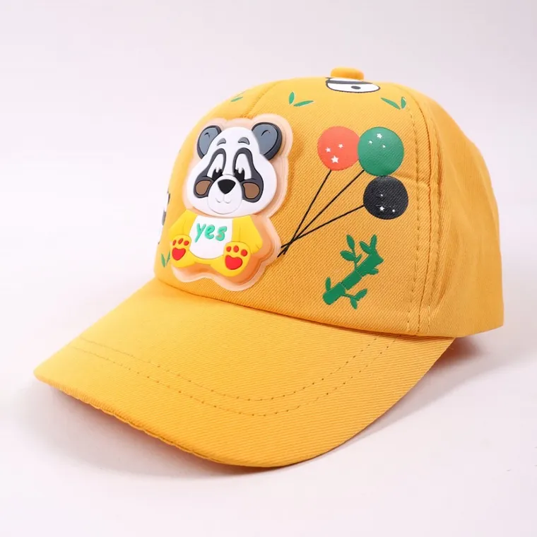 Czapka z daszkiem dziecięca, żółta, Yoclub