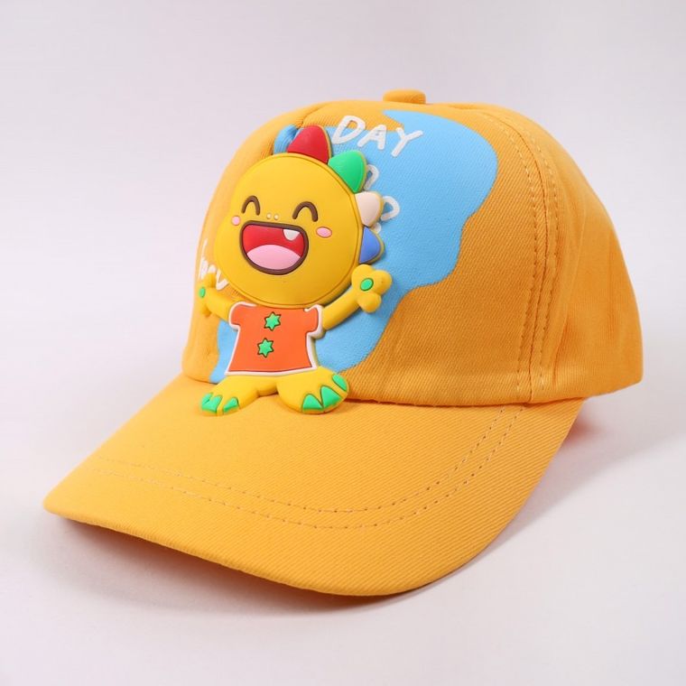 Czapka z daszkiem dziecięca, żółta, Yoclub