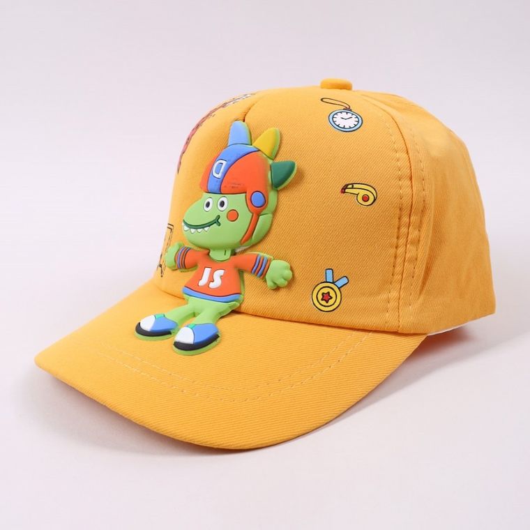 Czapka z daszkiem dziecięca, żółta, Yoclub