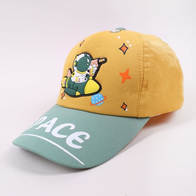 Czapka z daszkiem dziecięca, żółta, Yoclub