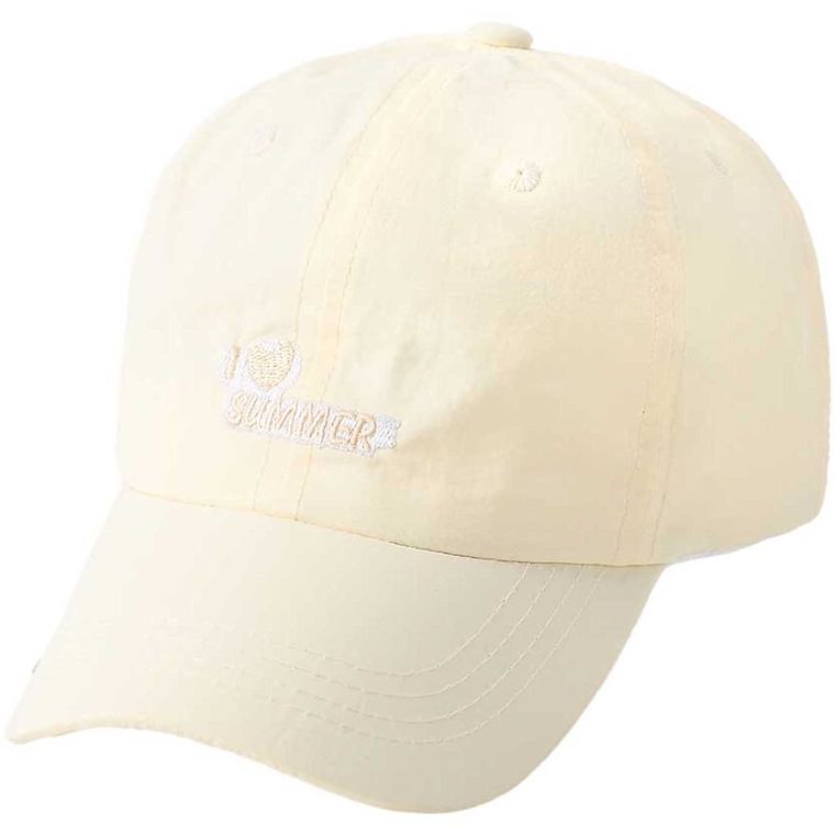 Czapka z daszkiem dziewczęca, beżowa, Be Snazzy