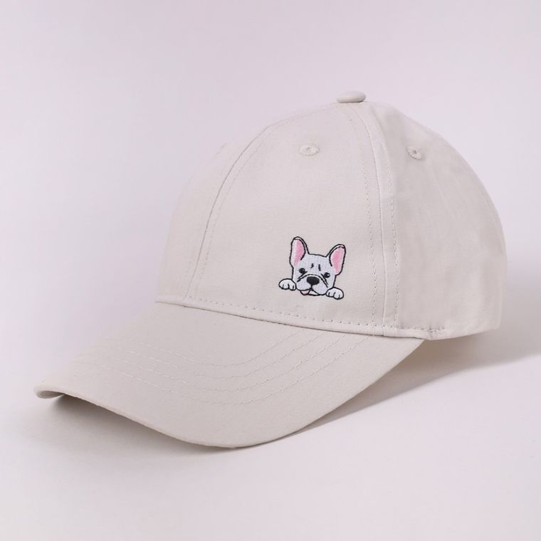 Czapka z daszkiem dziewczęca, beżowa, Yoclub