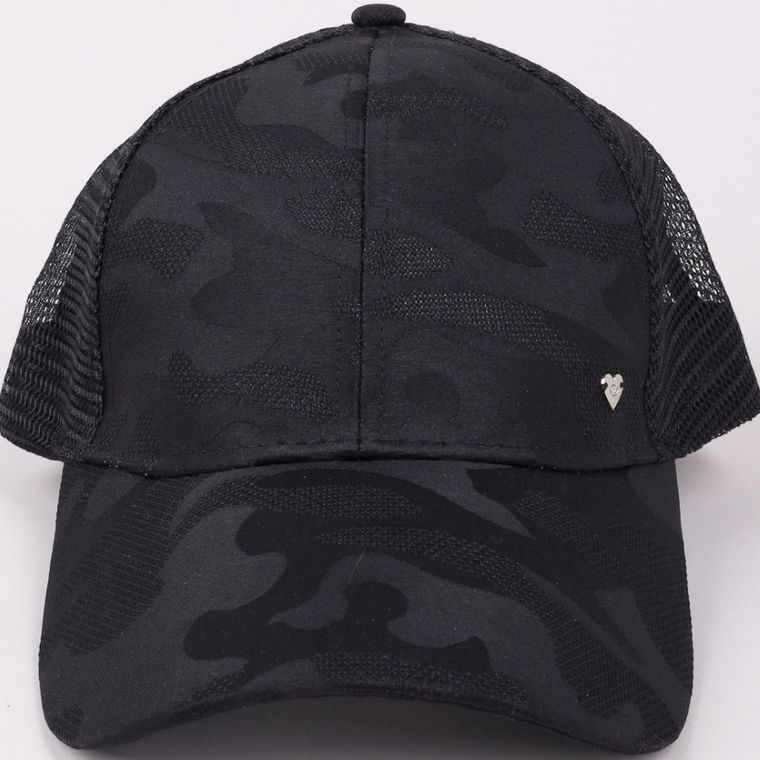 Czapka z daszkiem dziewczęca, czarna, Yoclub