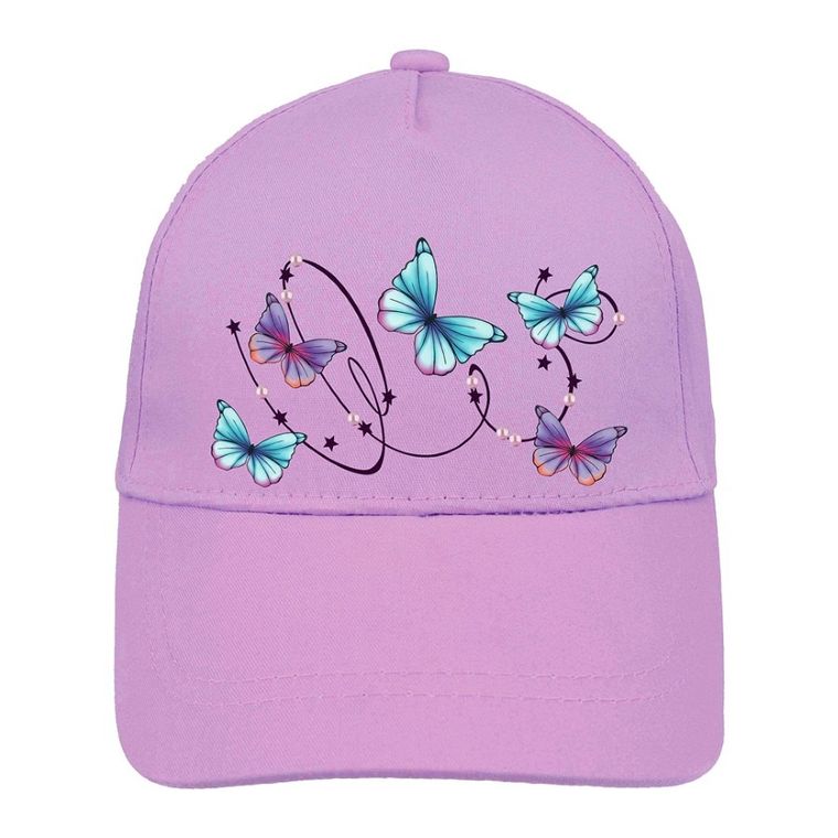 Czapka z daszkiem dziewczęca, fioletowa, Ambra