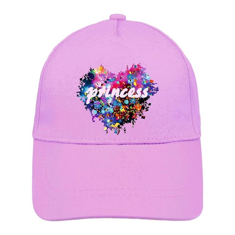 Czapka z daszkiem dziewczęca, fioletowa, Ambra