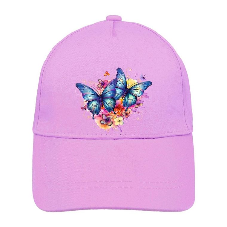 Czapka z daszkiem dziewczęca, fioletowa, Ambra