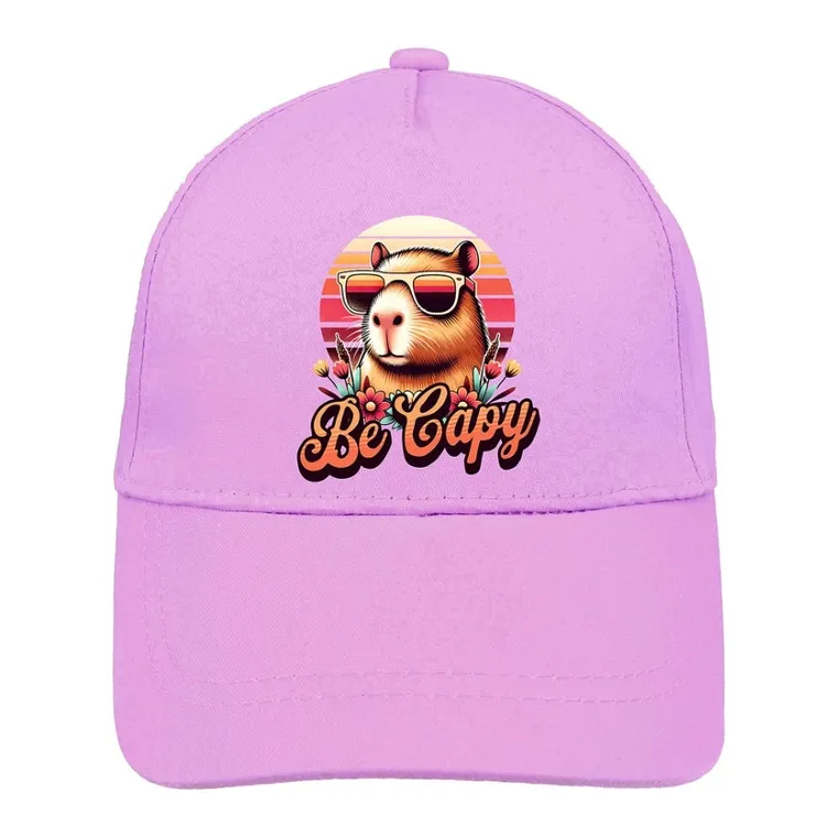 Czapka z daszkiem dziewczęca, fioletowa, Ambra