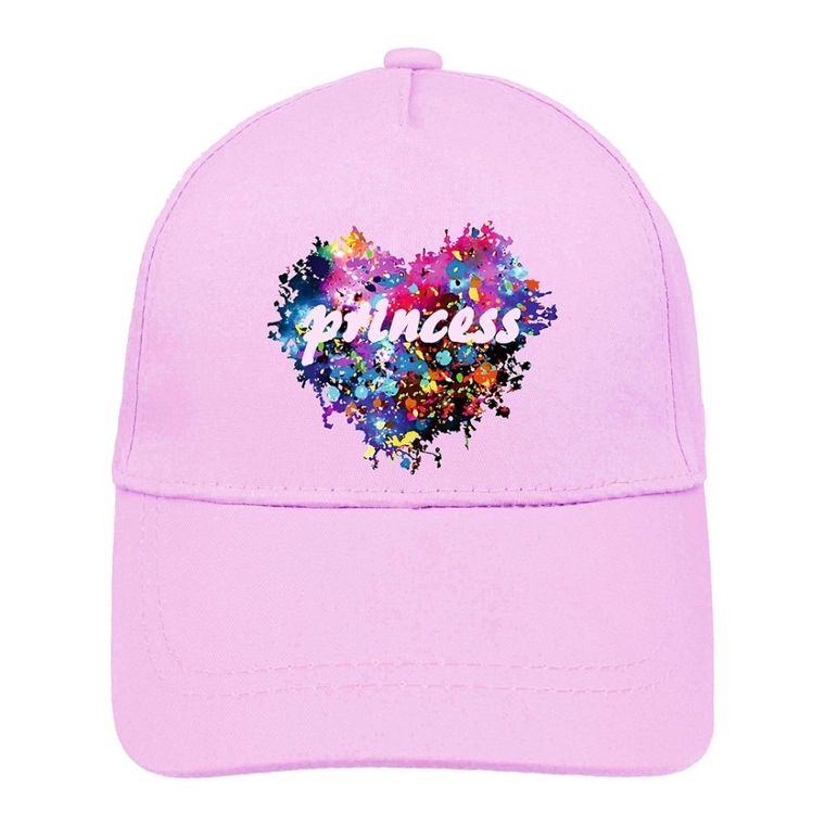 Czapka z daszkiem dziewczęca, jasnofioletowa, Ambra