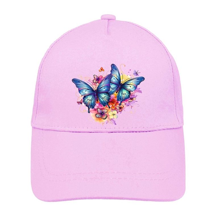 Czapka z daszkiem dziewczęca, jasnofioletowa, Ambra