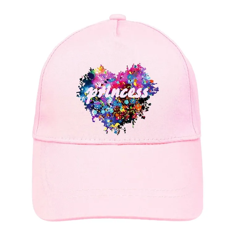 Czapka z daszkiem dziewczęca, jasnoróżowa, Ambra