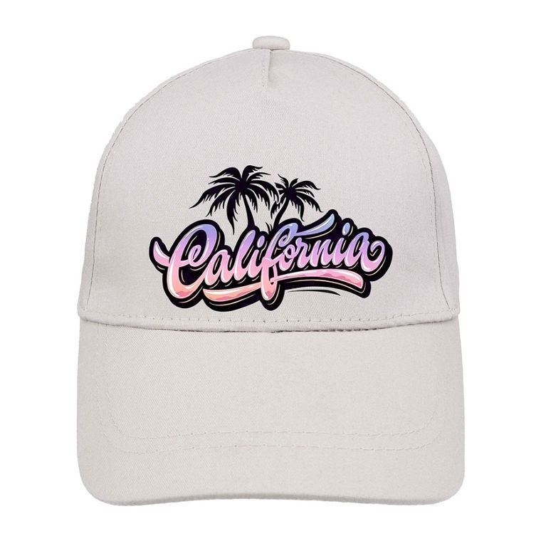 Czapka z daszkiem dziewczęca, jasnoszara, Ambra