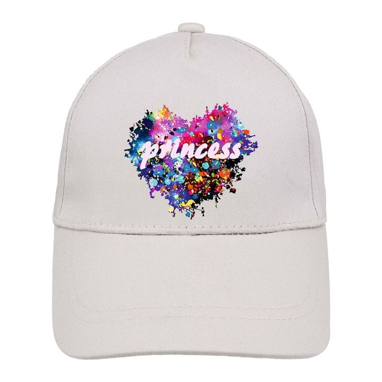 Czapka z daszkiem dziewczęca, jasnoszara, Ambra