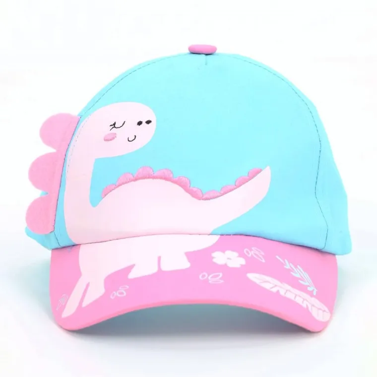 Czapka z daszkiem dziewczęca, niebieska, Yoclub