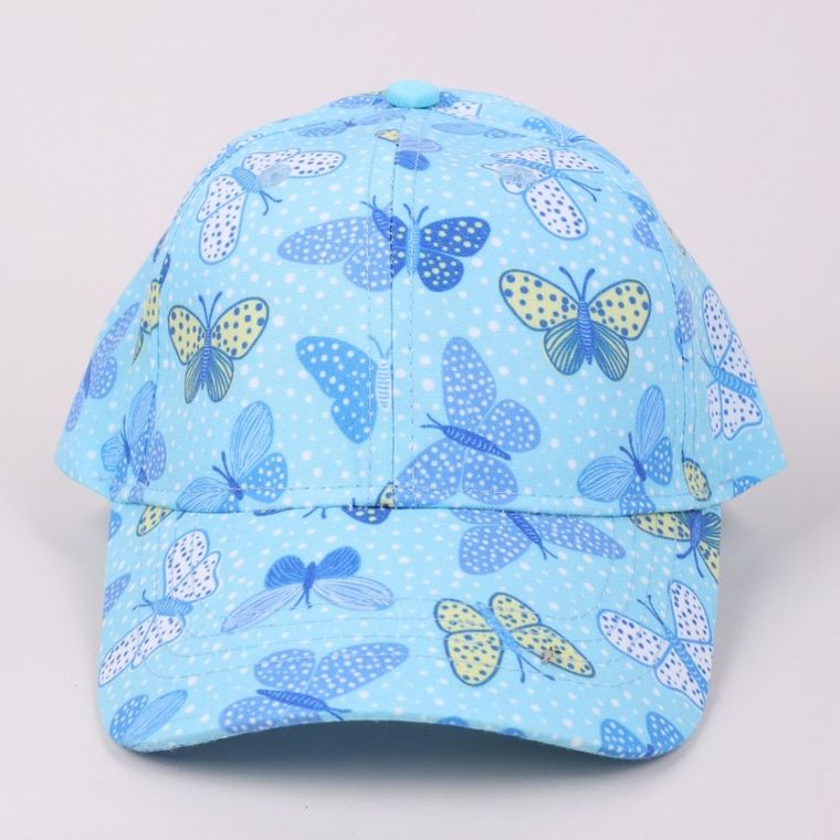 Czapka z daszkiem dziewczęca, niebieska, Yoclub