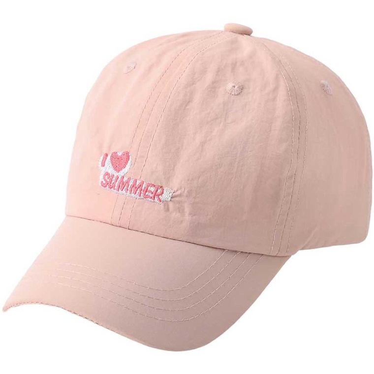 Czapka z daszkiem dziewczęca, różowa, Be Snazzy