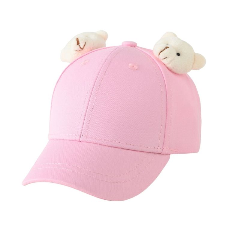 Czapka z daszkiem dziewczęca, różowa, Be Snazzy