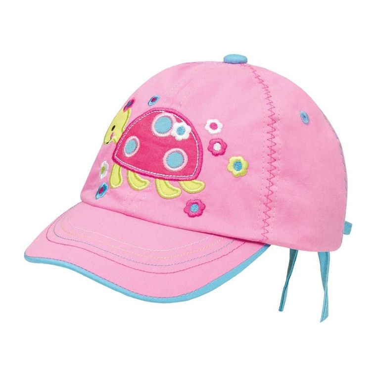Czapka z daszkiem dziewczęca, różowa, Döll