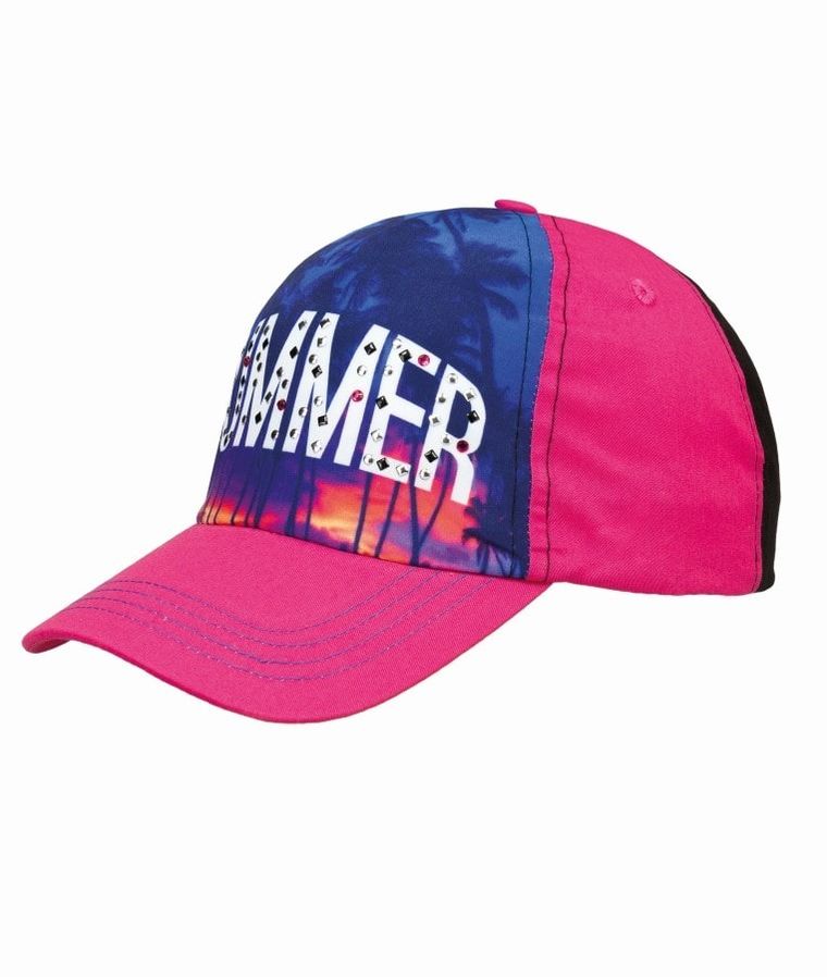 Czapka z daszkiem dziewczęca, różowa, Summer, Döll