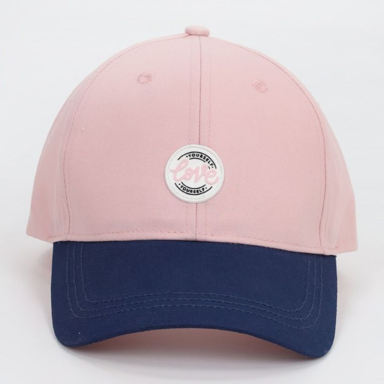 Czapka z daszkiem dziewczęca, różowa, Yoclub