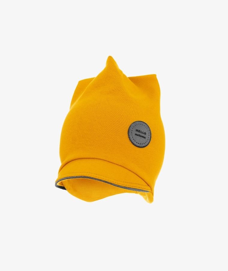 Czapka z daszkiem niemowlęca, żółta, smerfowa, Iltom