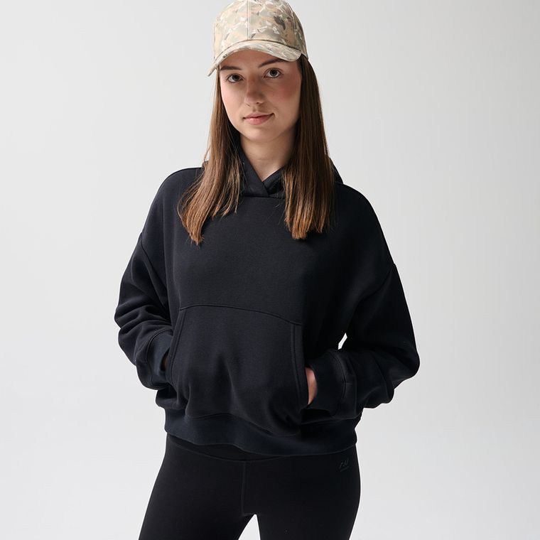 Czarna bluza cropp boxy z kapturem NOWEAR