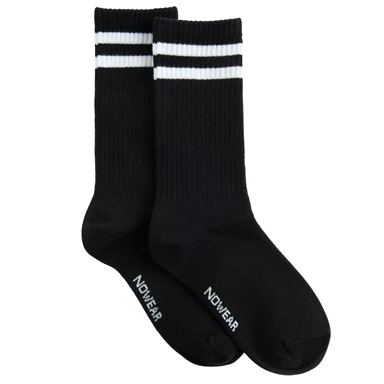 Czarne wysokie skarpetki unisex NOWEAR