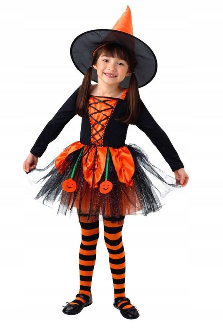 Czarownica Dynia, strój dla dzieci, 122/128