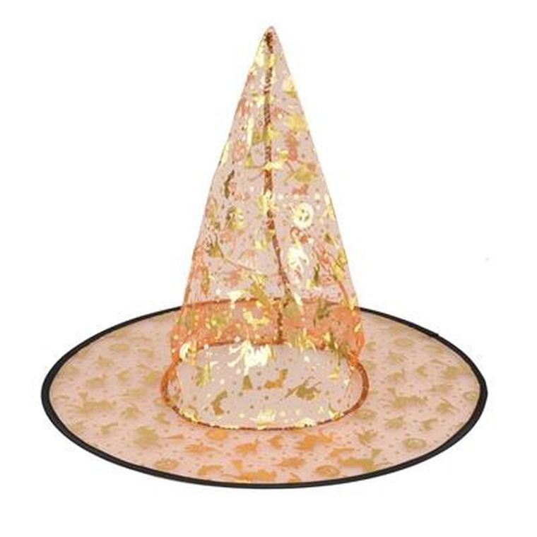 Czarownica, kapelusz z nadrukiem