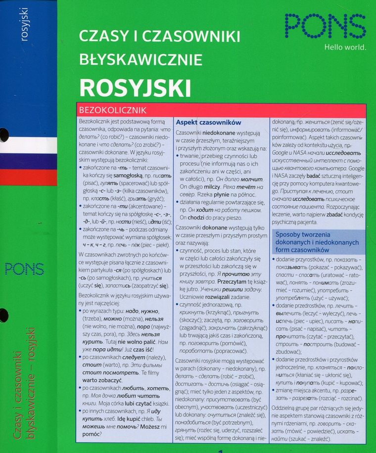 Czasy i czasowniki rosyjskie błyskawicznie