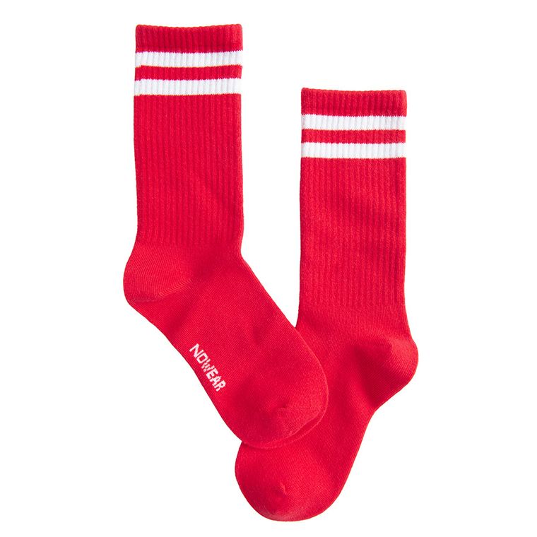 Czerwone wysokie skarpetki NOWEAR