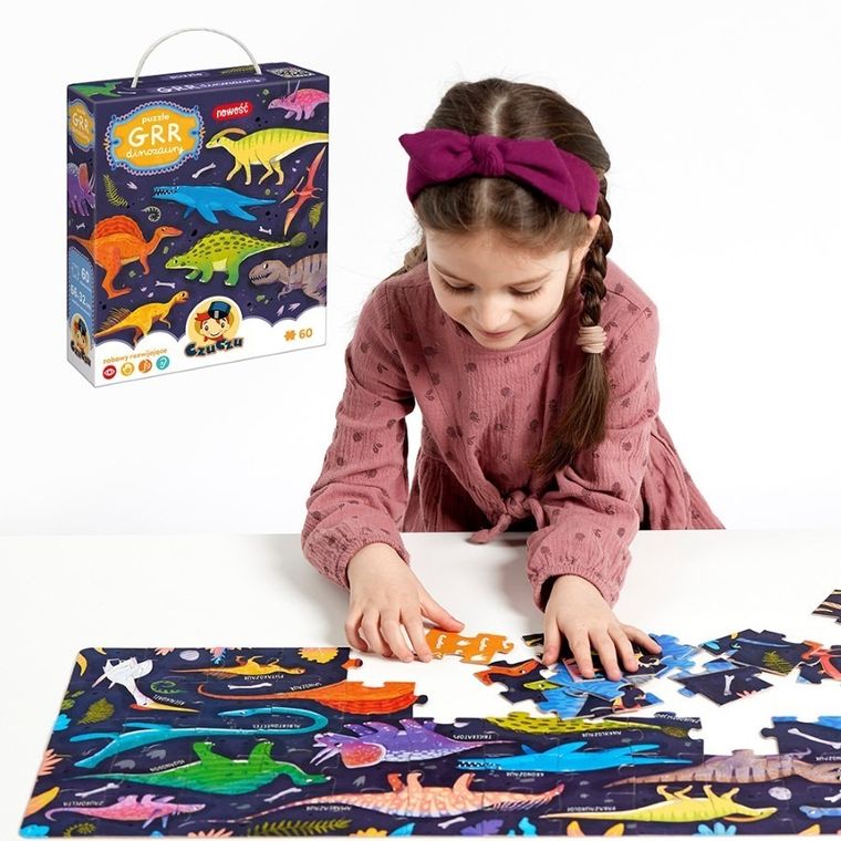 CzuCzu, Grr Dinozaury, puzzle, 60 elementów, 4+