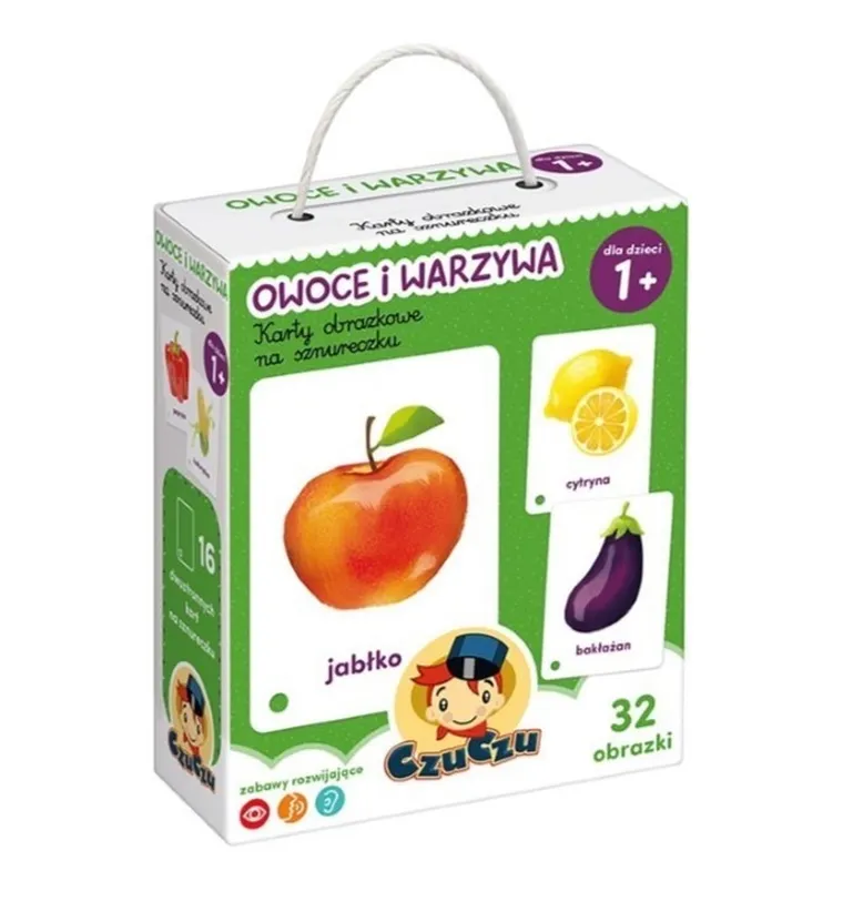CzuCzu, Karty obrazkowe, Owoce i warzywa