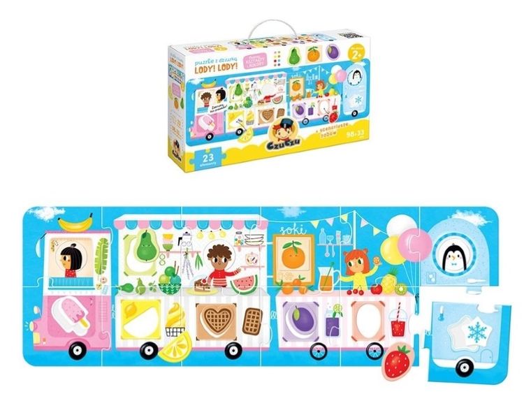 CzuCzu, Lody! Lody!, puzzle z dziurką, 23 elementy