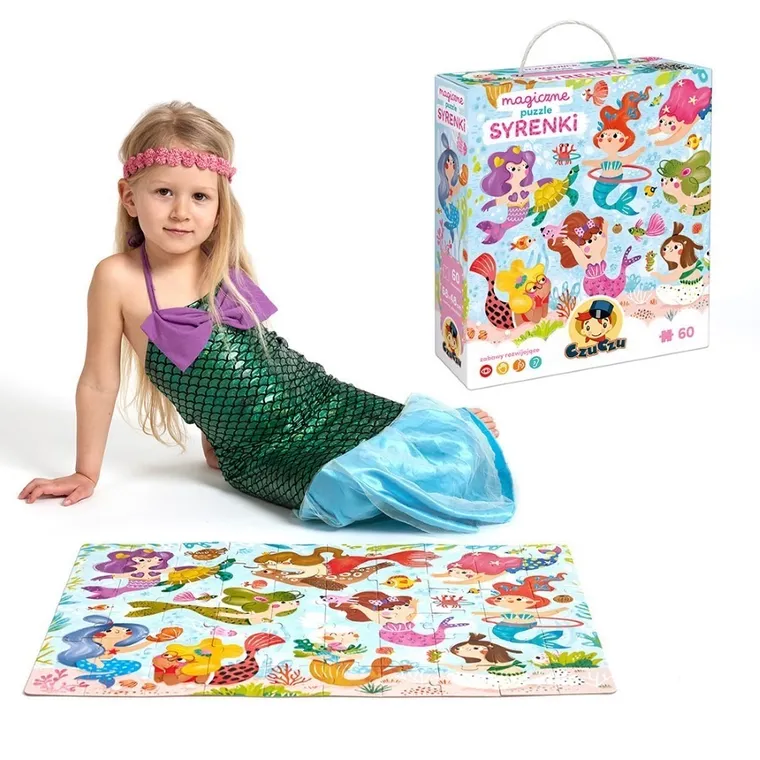 CzuCzu, Magiczne syrenki, puzzle, 60 elementów, 4+