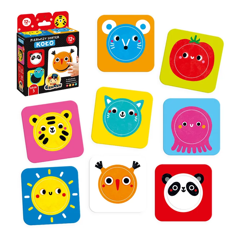 CzuCzu, Pierwszy sorter, Koło, pierwsze puzzle, 12m+